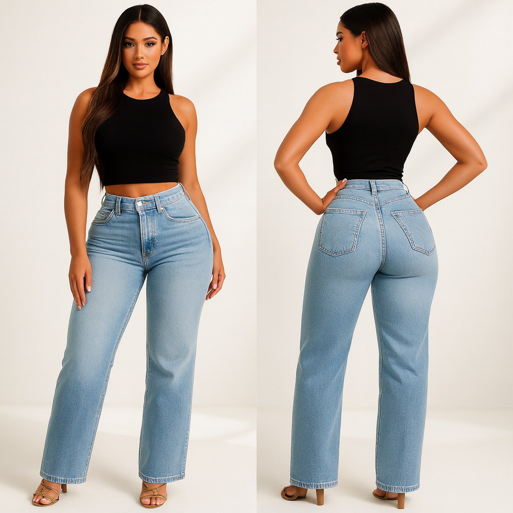 Mid-low Rise Stretch Jeans