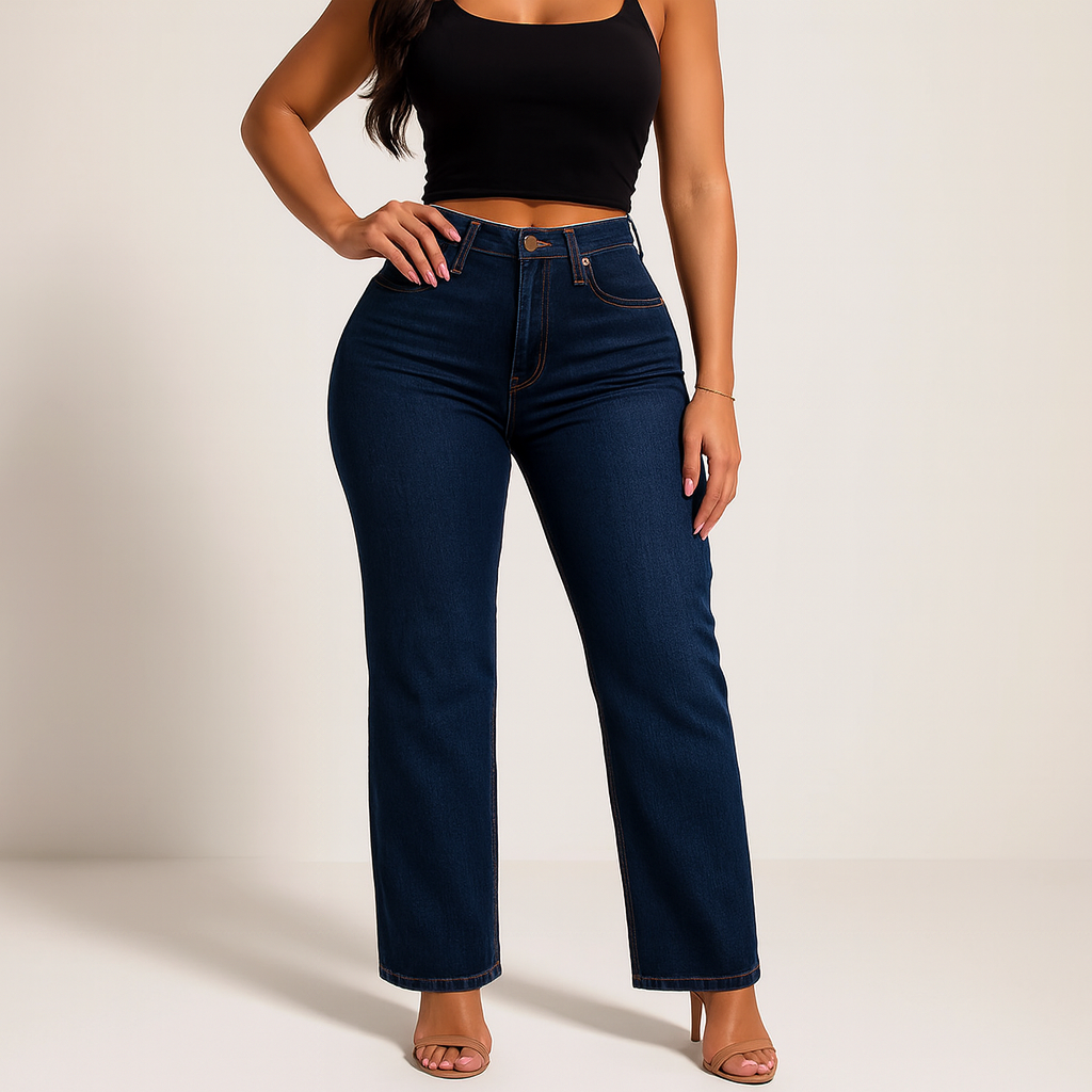 Mid-low Rise Stretch Jeans