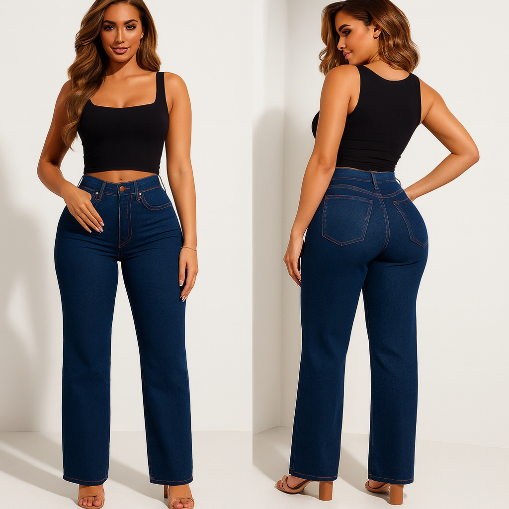 Mid-low Rise Stretch Jeans
