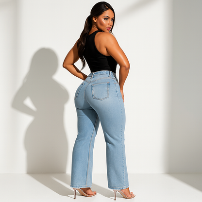 Mid-low Rise Stretch Jeans