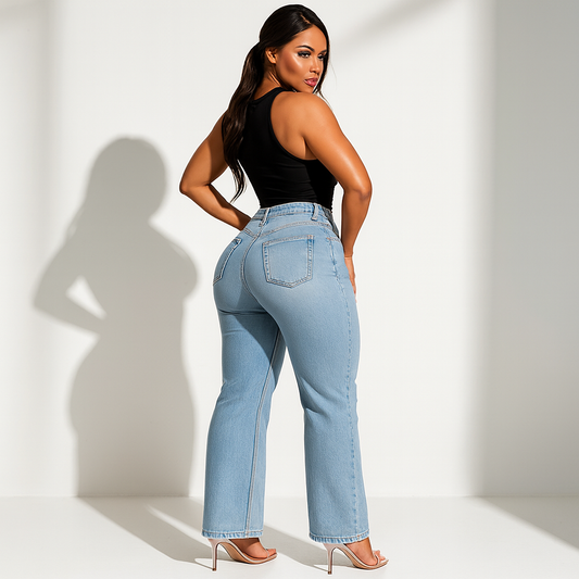 Mid-low Rise Stretch Jeans